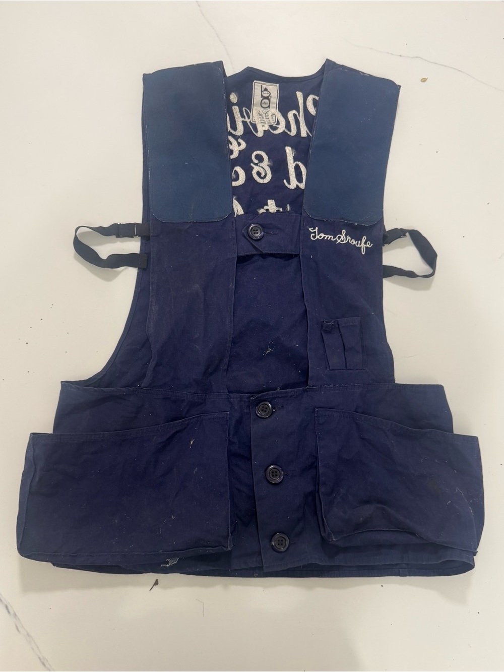 Vintage 60s Bob Allen Cheviot Rod & Gun Cincinnati Ohio Shooting Vest View 3